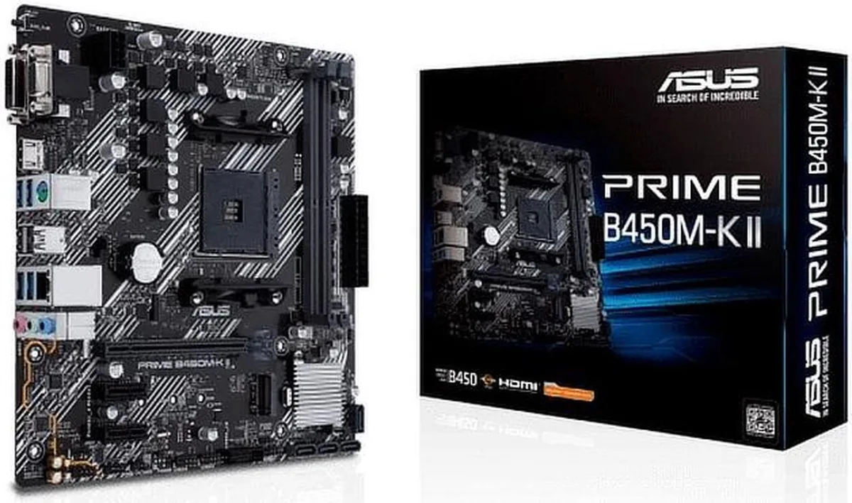 ASUS ASUS PRIME B450M-K II AMD motherboard — photo du produit