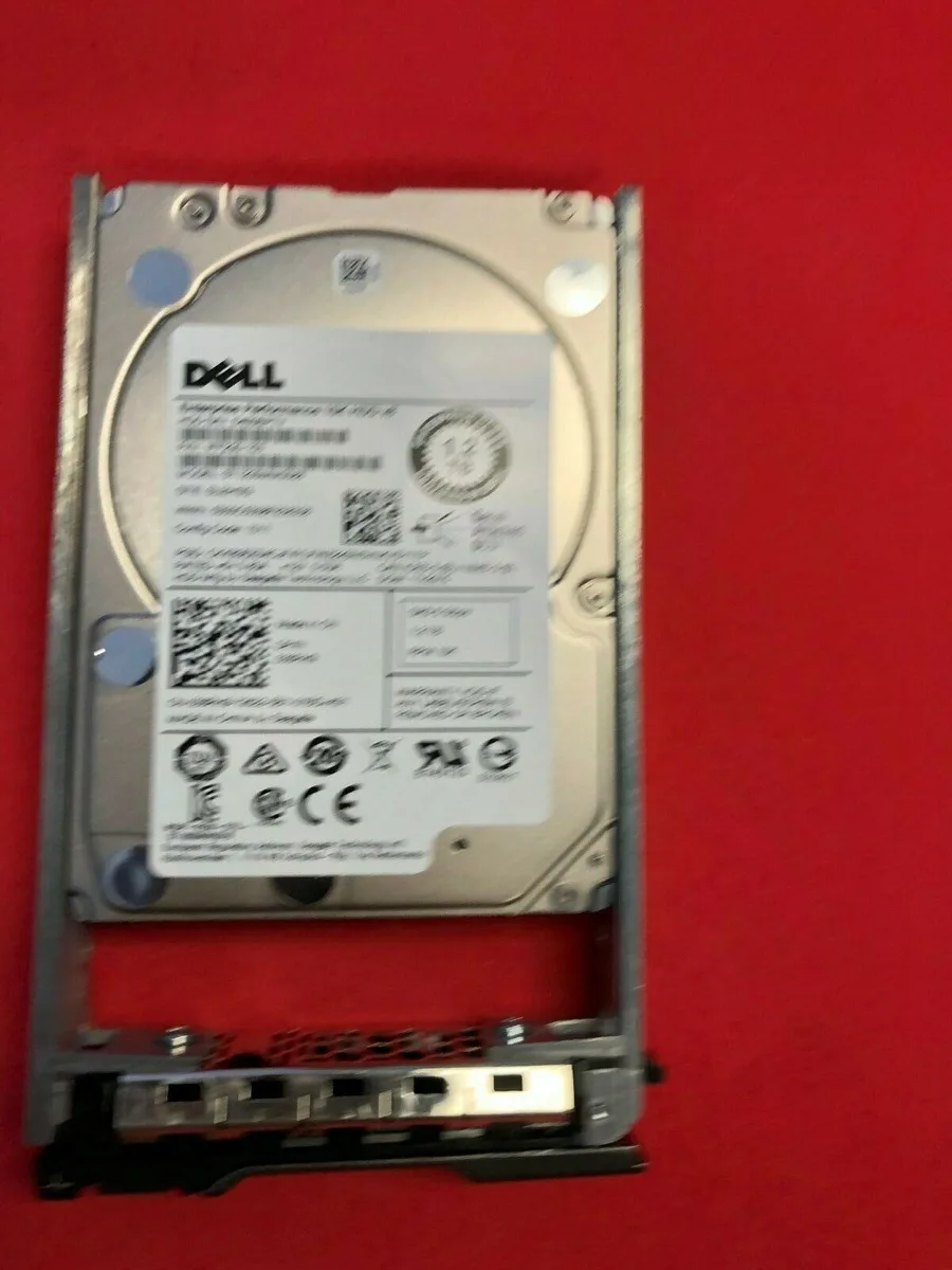 Silver 2.5 inch SAS hard drive with hot-swap tray