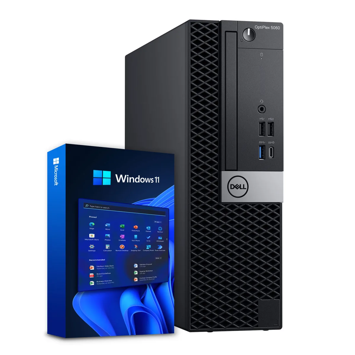Small black Dell OptiPlex 5060 SFF desktop tower