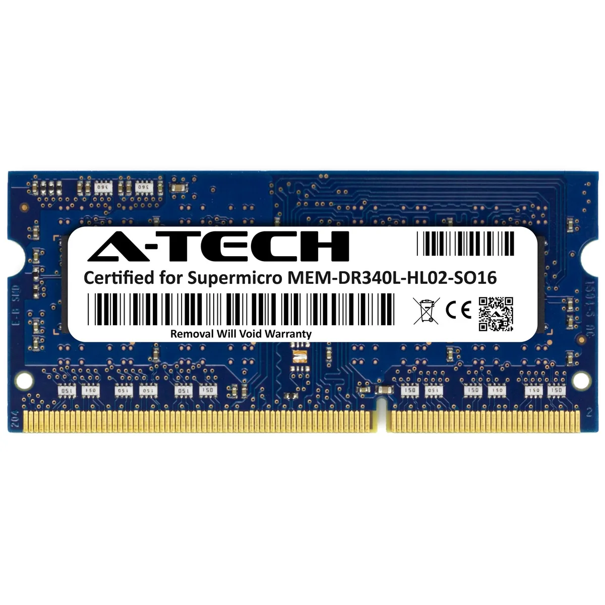 A-Tech A-Tech Supermicro Certified 4GB DDR3L 1600 SODIMM 1Rx8 CL11 1.35V — 商品写真