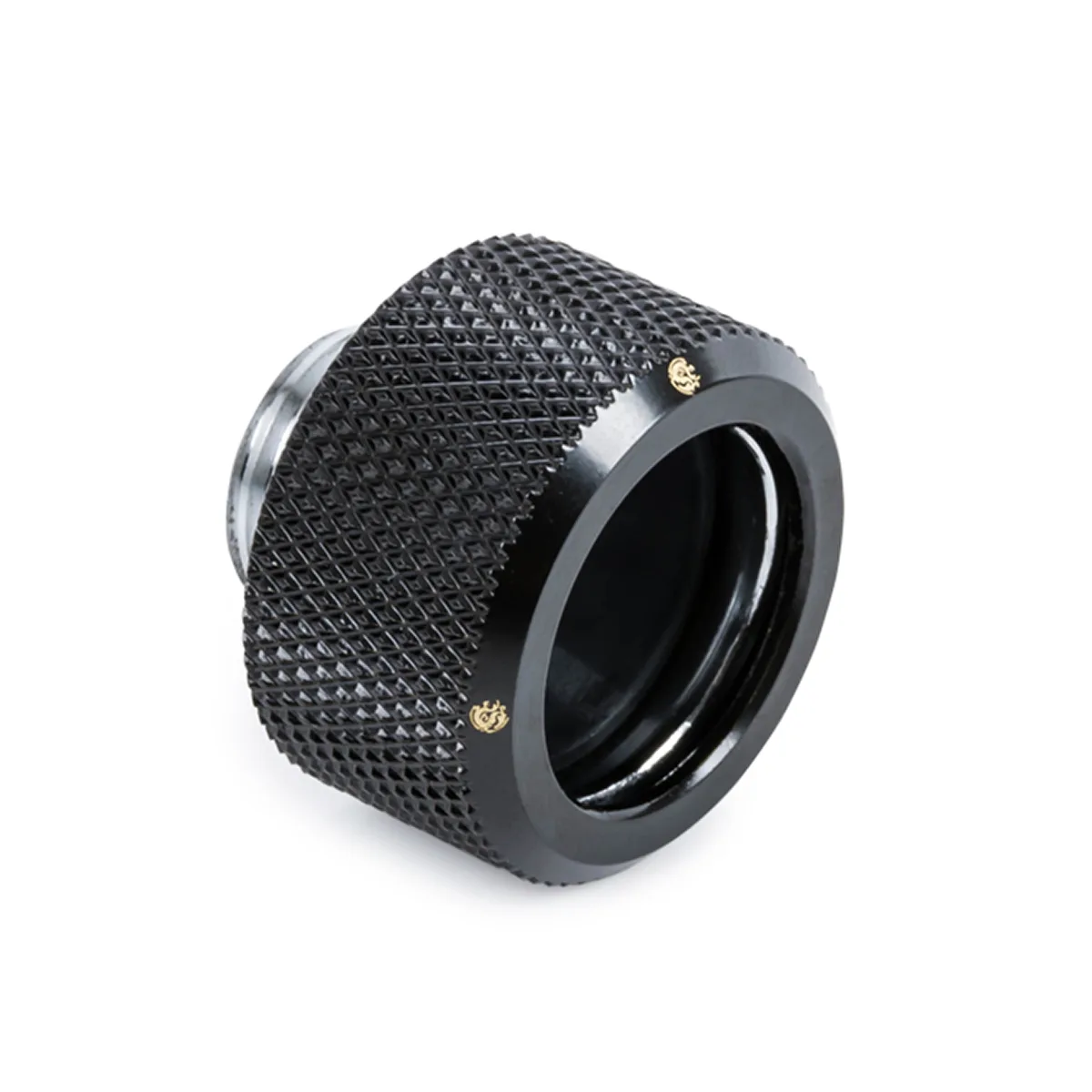 Matte black brass multi-link fitting for 16mm OD rigid tubing