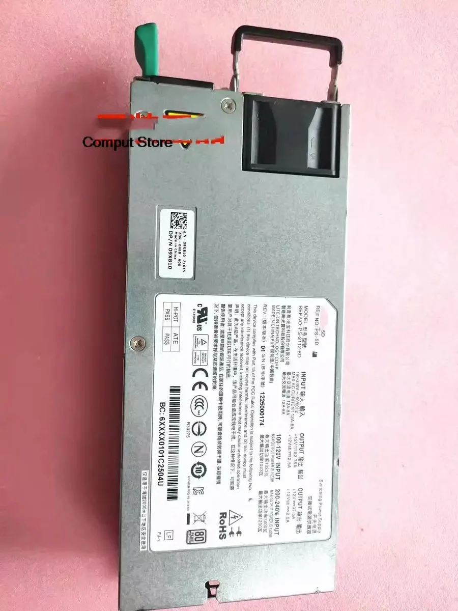 KHACHIMO KHACHIMO C6220 Server Power Supply 1200W PS-2112-5D 09X810 9X81 — product photo