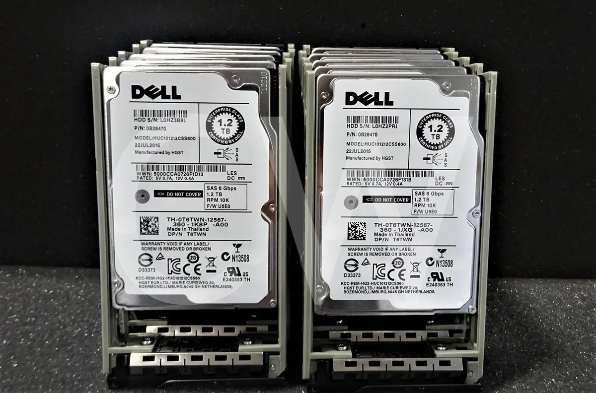DELL DELL HUC101212CSS600 1.2TB 10000RPM SAS 2.5" internal hard drive — Produktfoto