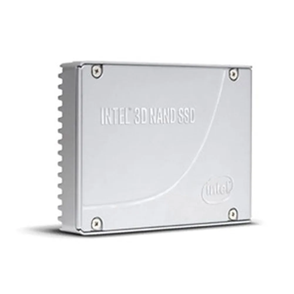 A 2.5 inch U.2 NVMe solid state drive in a plain silver metal casing