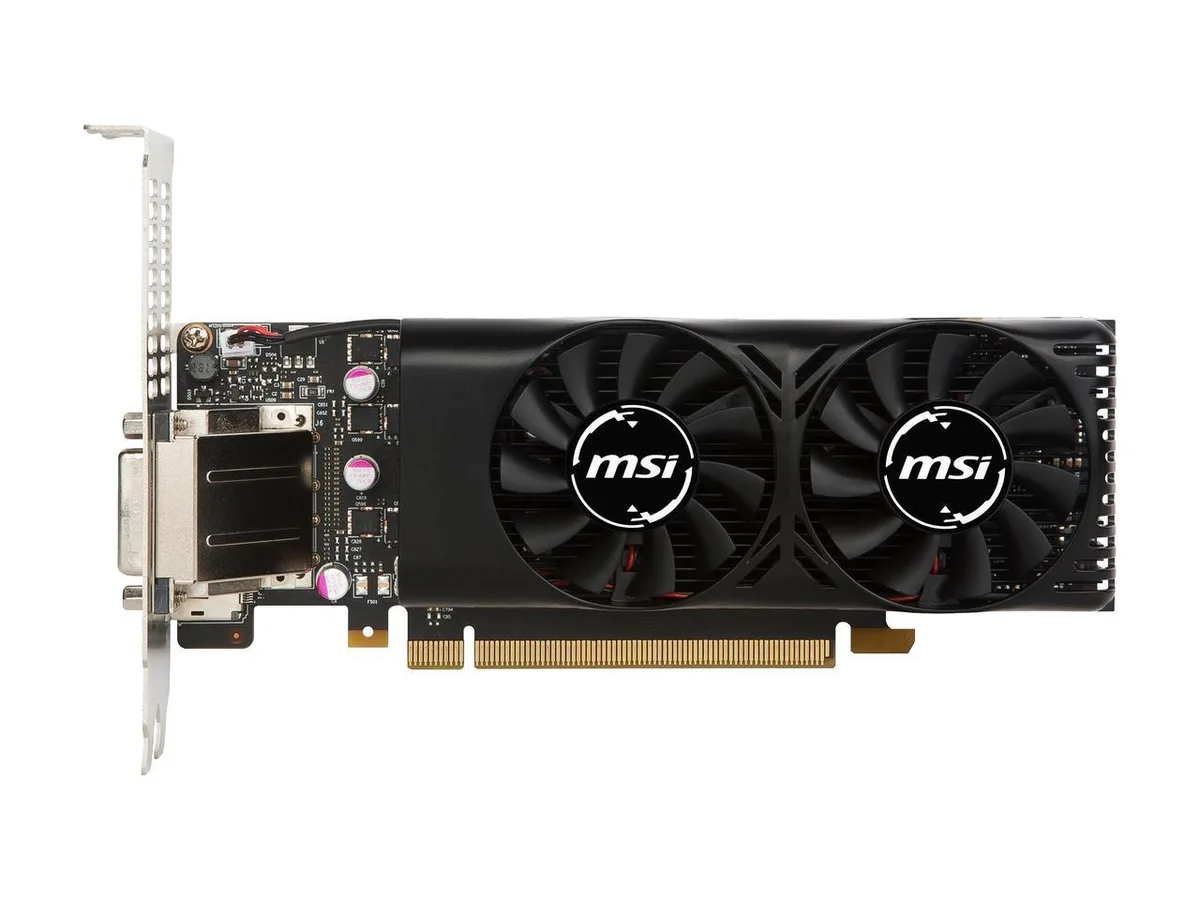 MSI MSI GeForce GTX 1050 2GT LP 2GB GDDR5 graphics card — 商品写真