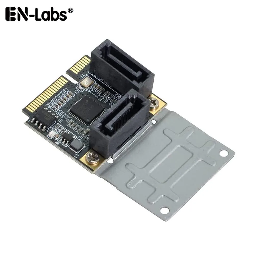 EN-Labs EN-Labs Mini PCIe to Dual SATA III Adapter with Full-Size Bracket — fotografija izdelka