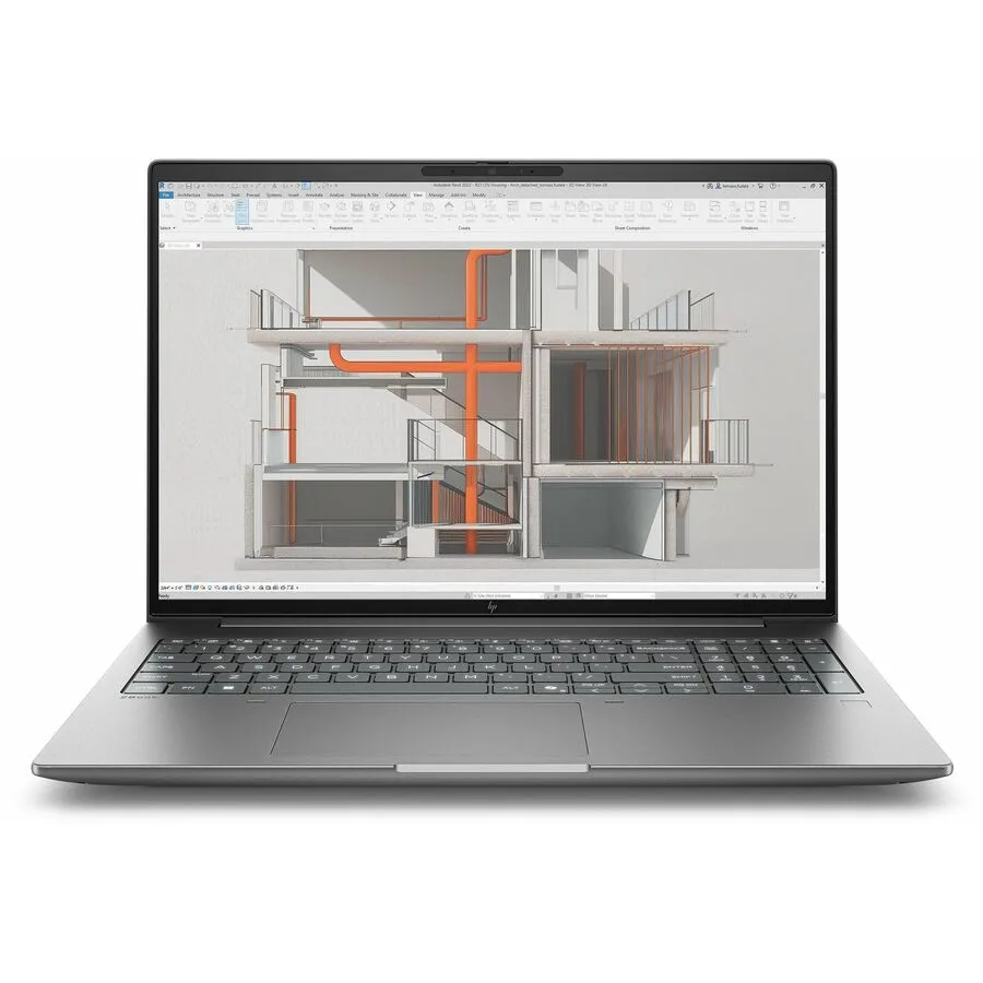 Silver 16 inch mobile workstation, non-touch matte display, slim profile