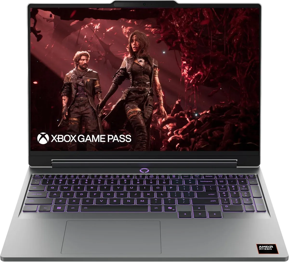 Grey Lenovo LOQ 15 gaming laptop closed lid matte finish