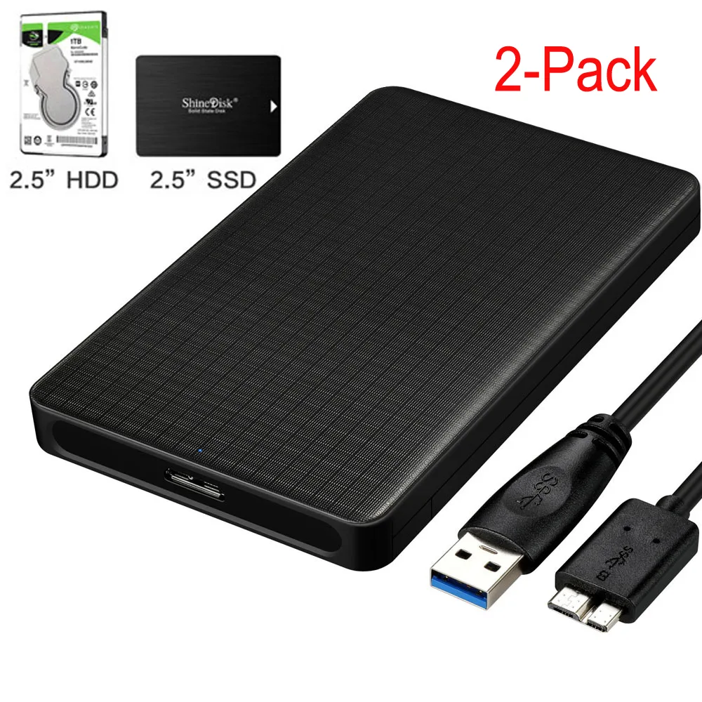 ESTONE ESTONE E39 2.5" SATA USB 3.0 enclosure 2-pack — 商品写真