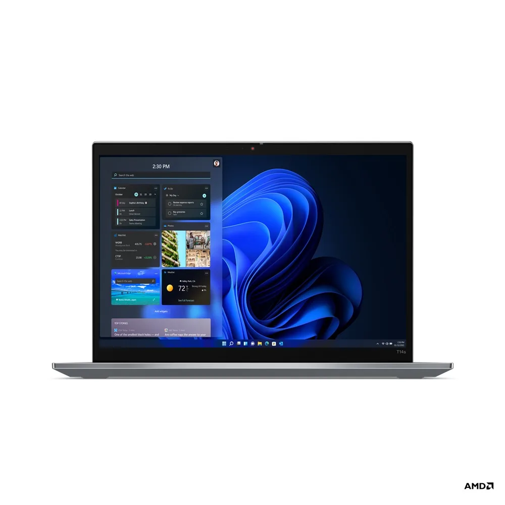 Storm Grey ThinkPad T14 Gen 3 laptop, 14 inch touchscreen, matte finish, refurbished Grade A