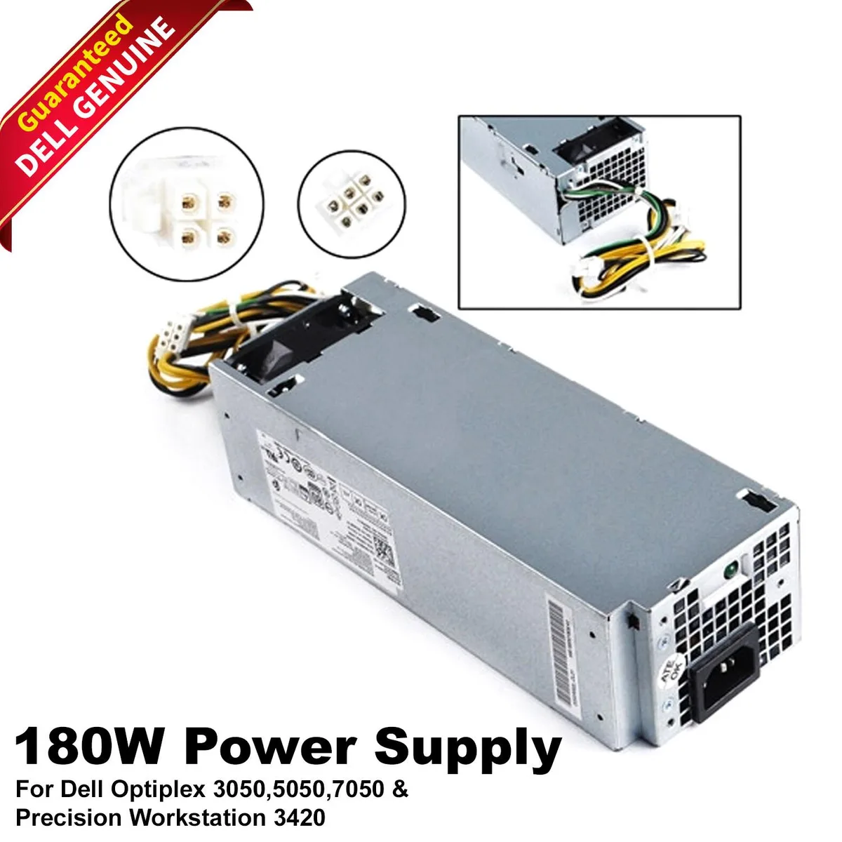 Silver small form factor power supply unit for Dell OptiPlex 7050 SFF