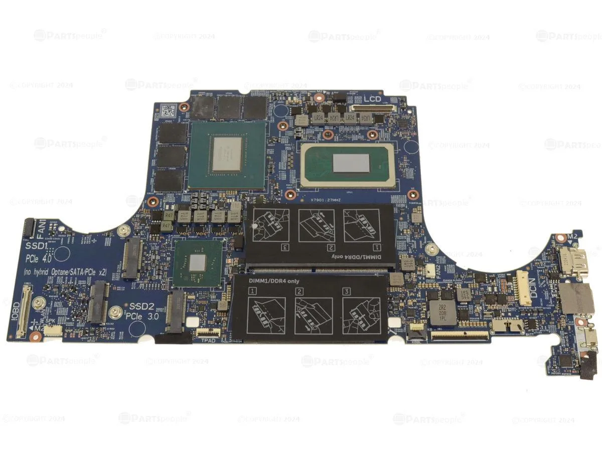 DELL DELL Inspiron 16 7610 Motherboard i7-11800H RTX 3060 3-Fan 9FDV3 — photo du produit