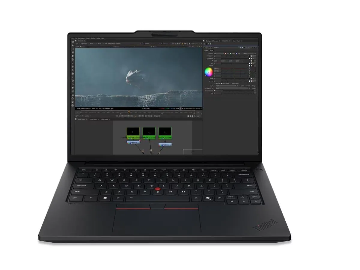 Black 14 inch ThinkPad laptop with matte non-touch display