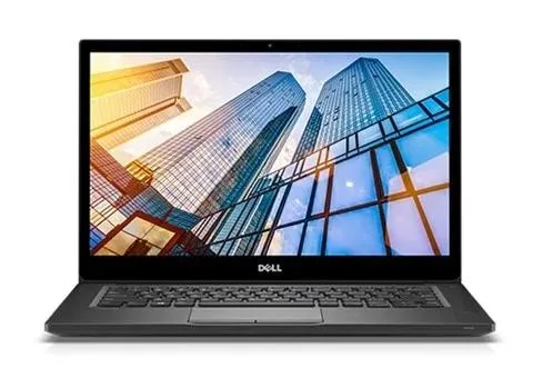 Black Dell Latitude 7490 14 inch laptop closed on a surface
