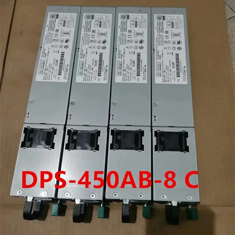 Rectangular metal ATX power supply unit with matte black finish and cooling fan grille