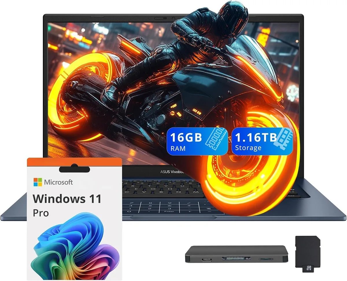 ASUS ASUS Vivobook 14 14.0" FHD Intel Core 5-120U 16GB 1.16TB Windows 11 Pro Blue business laptop — صورة المنتج