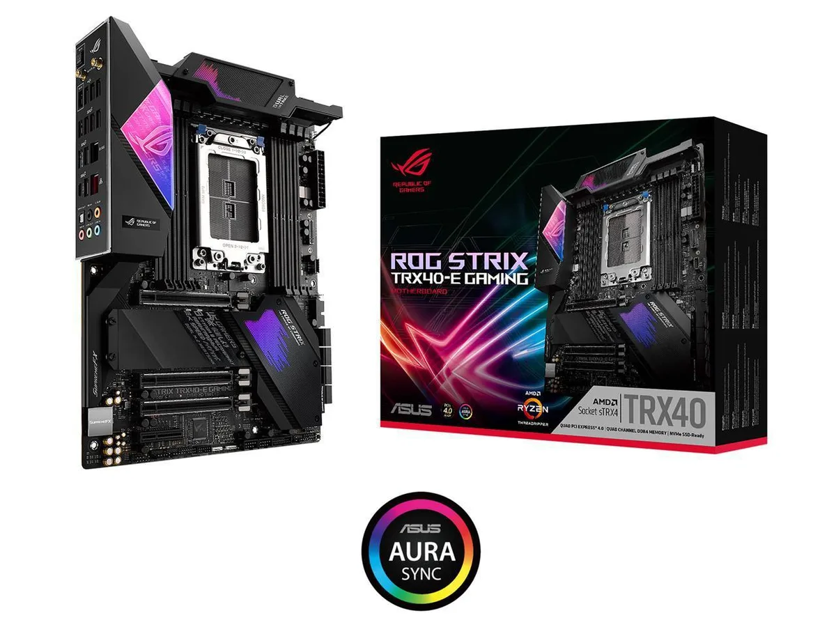 ASUS ASUS ROG STRIX TRX40-E GAMING Tek Mb 3Rd Gen R AMD motherboard — product photo