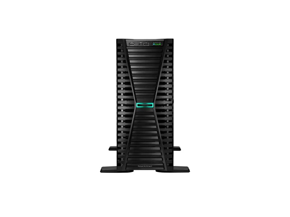 HPE ProLiant ML110 Gen11 tower server, silver finish, front drive bays visible