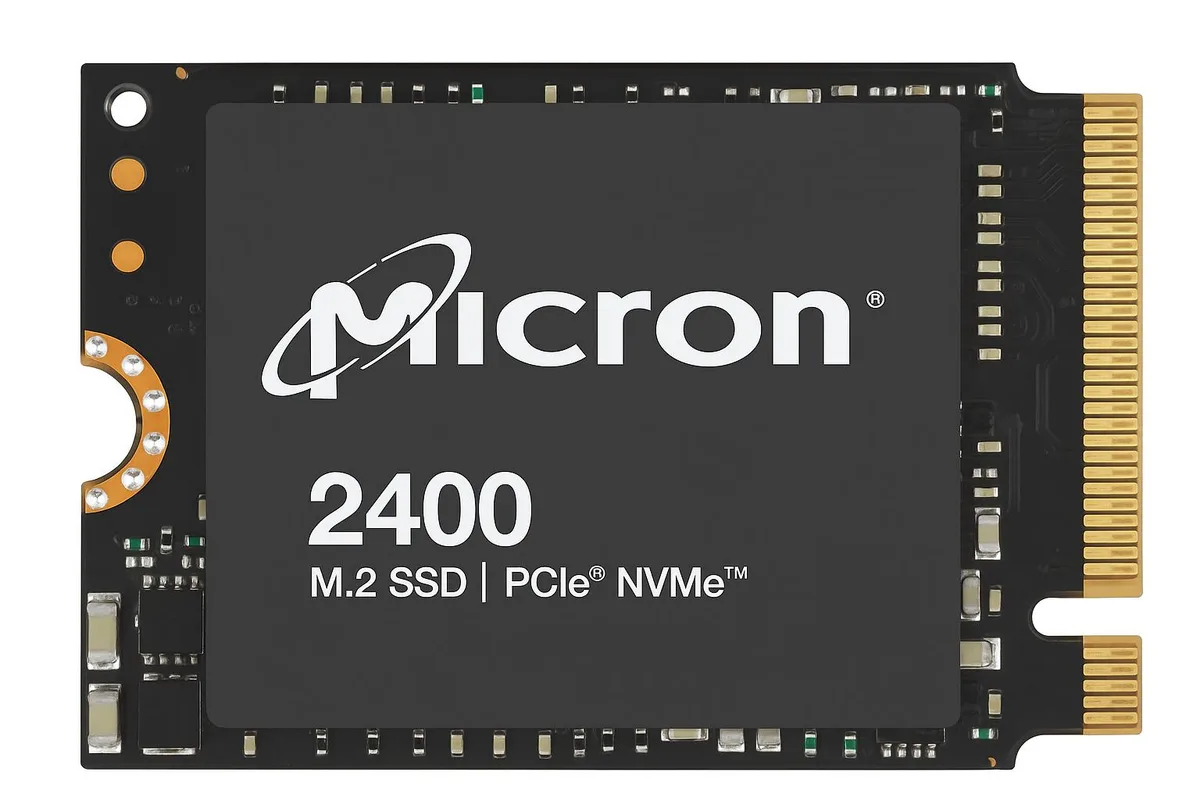 Micron Micron 2500 512GB NVMe internal SSD M.2 2230 — product photo