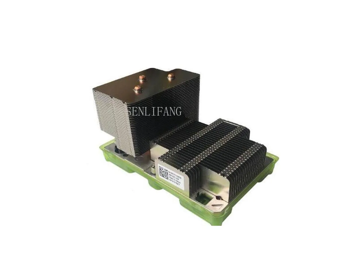 Silver aluminium fin stack heatsink with copper base and heat pipes for Dell PowerEdge R740 R740XD R7920 servers