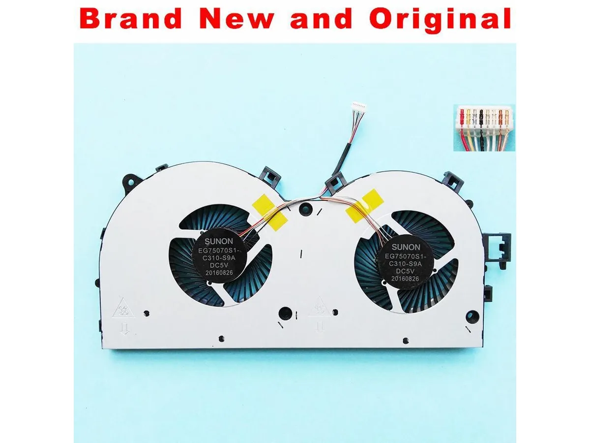 Silver dual-fan CPU air cooler with black center block