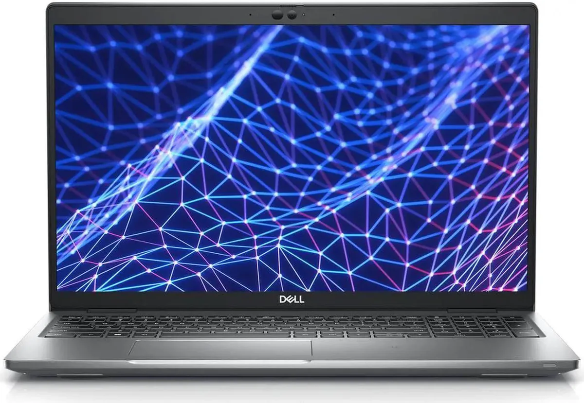 Silver Dell Latitude 5530 laptop with 15.6 inch display