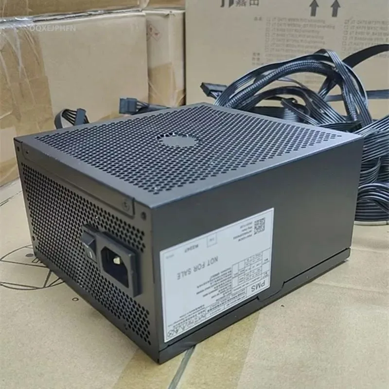 KHACHIMO 1050W ATX power supply unit in matte black finish with cooling fan visible