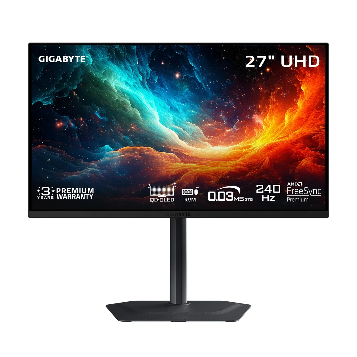 GIGABYTE GIGABYTE MO27U2 SA 27" 4K 240Hz OLED gaming monitor — product photo