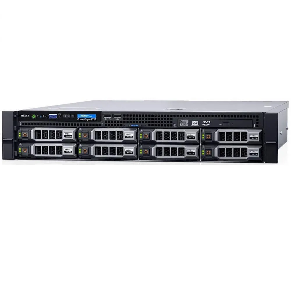 DELL DELL PowerEdge R530 2U rack server E5-2603 V3 1.6GHz 6-core 24GB DDR4 2x 600GB SAS H730 — product photo