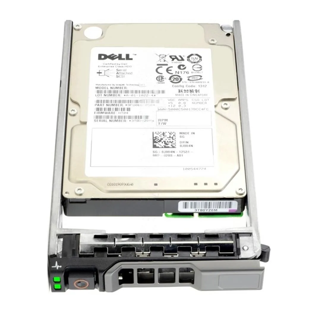 Small silver 2.5 inch SAS drive with tray, bare drive packaging