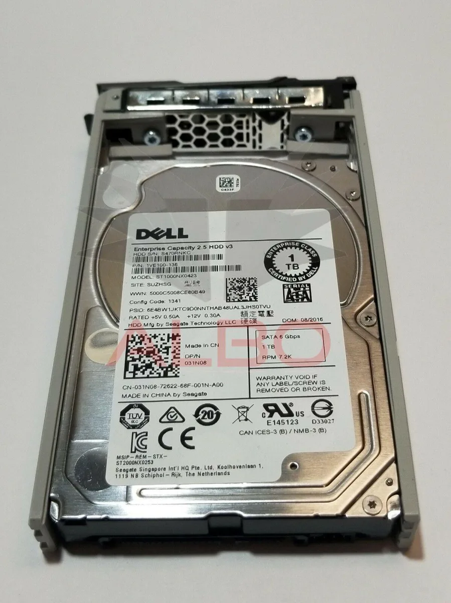 DELL DELL ST1000NX0423 1TB SATA 2.5" 7200RPM internal hard drive — produktbild