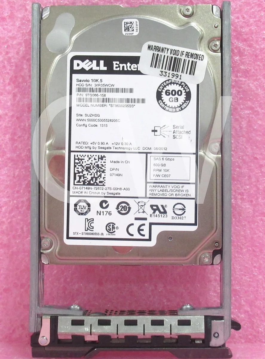 2.5 inch SAS hard drive in Dell COMPELLENT caddy