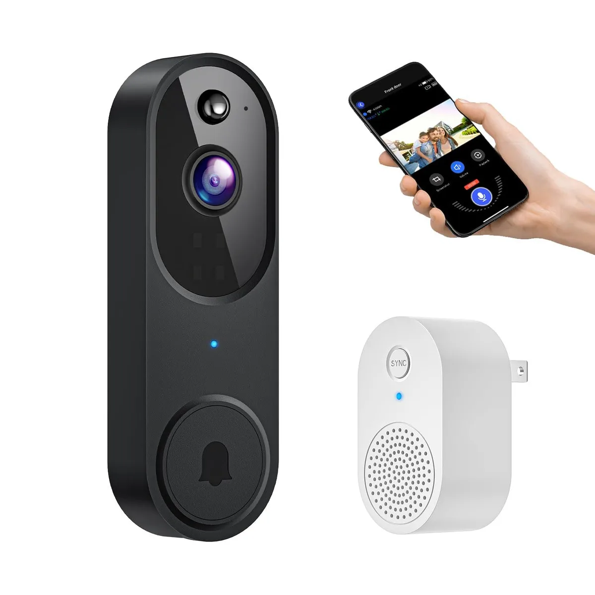  Annke M20 Smart Wi-Fi Doorbell Camera 1080p 2.4GHz Wi-Fi with Chime — 제품 사진
