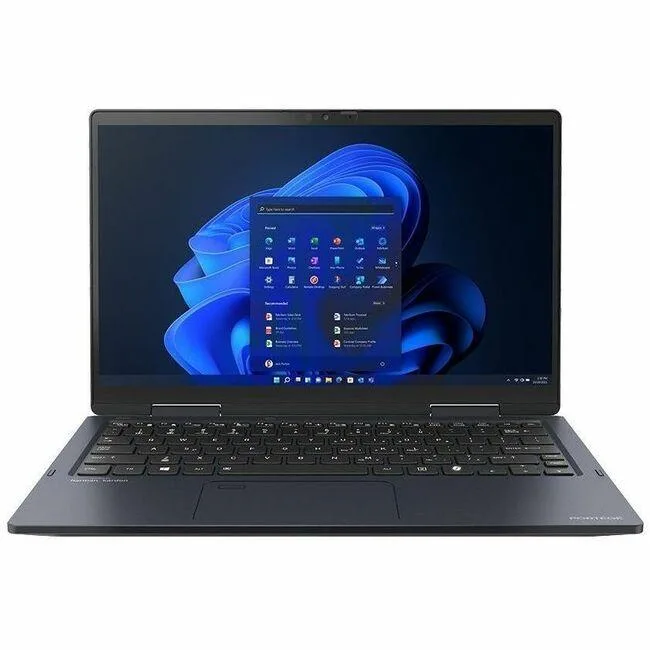 Black 13.3 inch touchscreen laptop with magnesium chassis