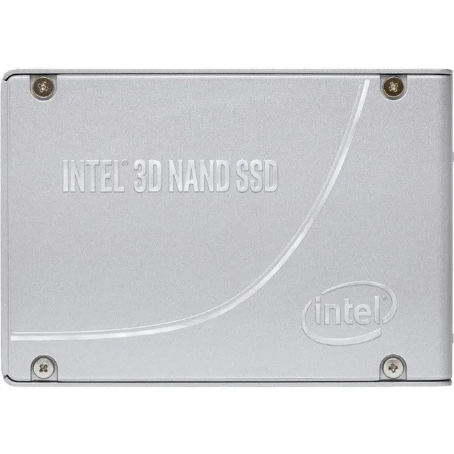 Silver 2.5 inch U.2 enterprise SSD with gold edge connector