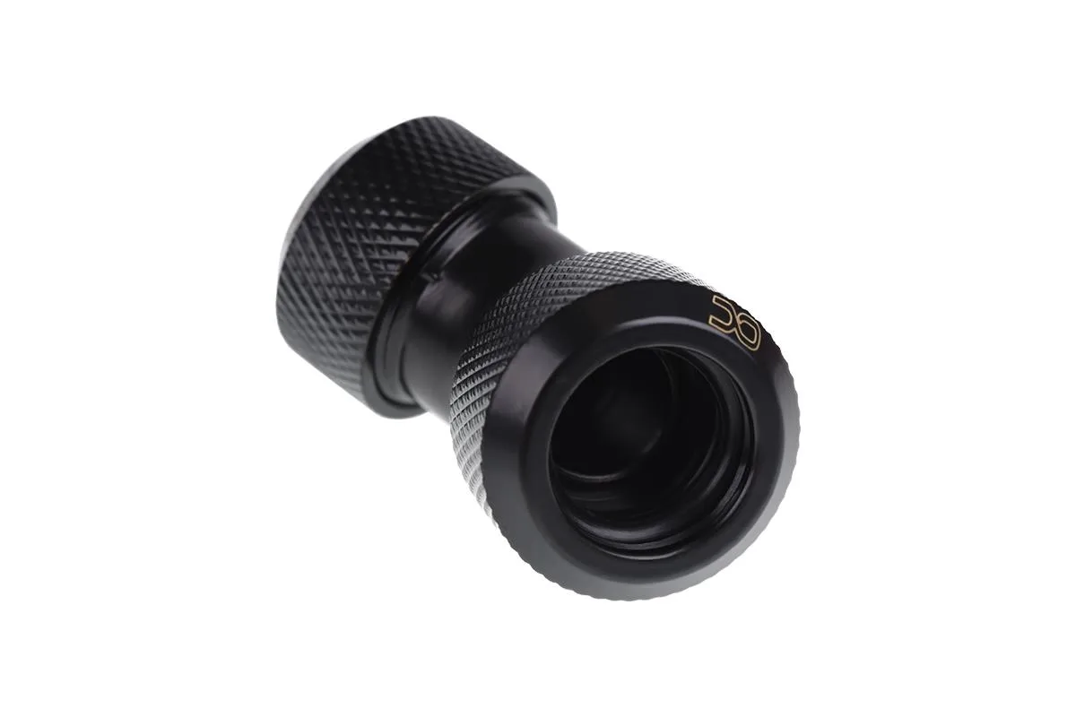 Alphacool Alphacool Eiszapfen 13mm 45° HardTube Fitting Deep Black 17403 — 商品照片