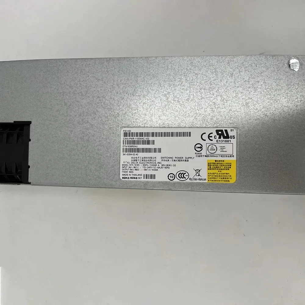 KHACHIMO KHACHIMO 3750XPOE 3560X 1100W C3KX-PWR-1100WAC power supply — photo du produit