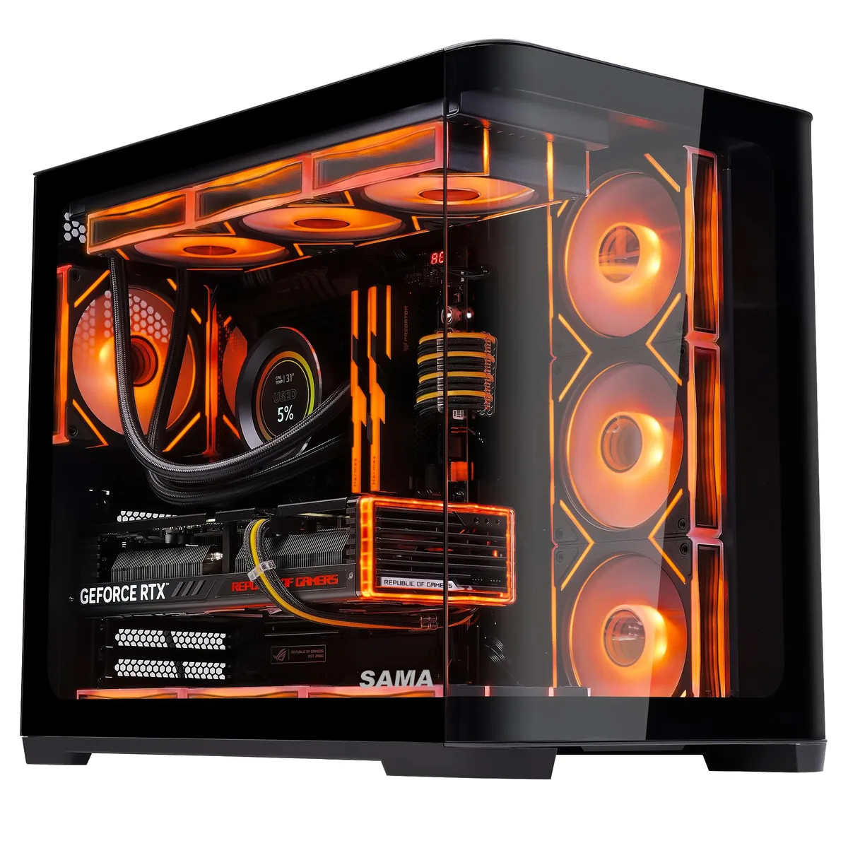 SAMA SAMA 2851A BK ATX Mid-Tower PC Case — product photo
