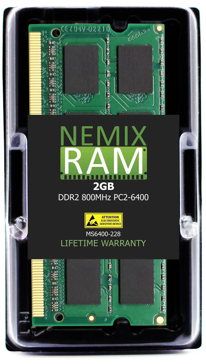 NEMIX RAM NEMIX RAM 2GB DDR2 800MHz PC2-6400 CL6 1.8V SODIMM — fotografia produktu