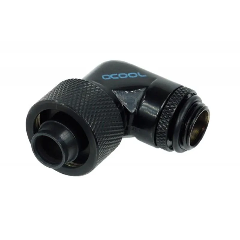 Alphacool Alphacool 90° Revolvable Compression Fitting G1/4 10/16 Deep Black 17081 — fotografie produktu
