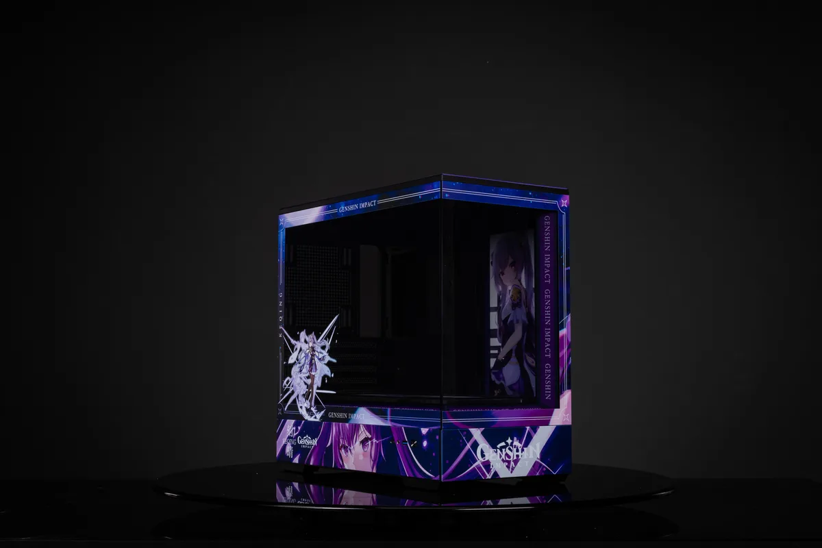 Corn Electronics Corn Electronics Bauhaus Micro-ATX ITX PC Case Genshin Impact Keqing Edition — product photo
