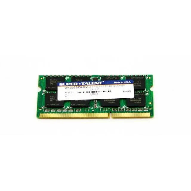 SUPER TALENT SUPER TALENT DDR3-1333 SODIMM 4GB CL9 laptop RAM — صورة المنتج