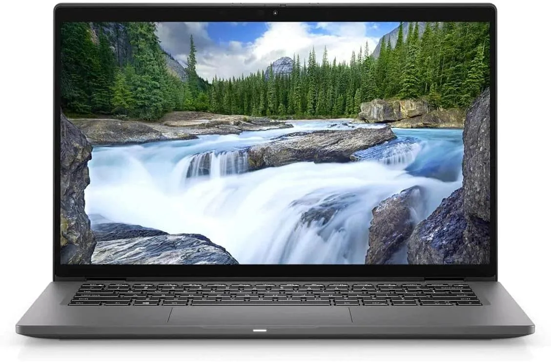 Black 14 inch Dell Latitude 7410 laptop with touchscreen display