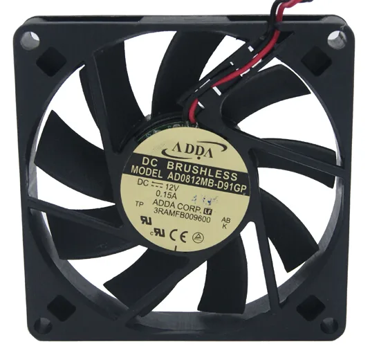 OEM Industries OEM Industries AD0812MB-D91GP 80mm Ball Bearing CPU Cooler 12V 0.15A 2500 RPM 24.95 CFM 2-Pin — photo du produit