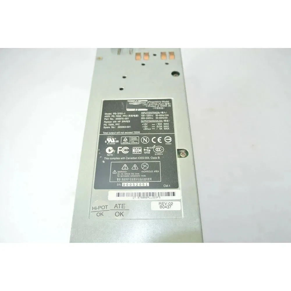 KHACHIMO KHACHIMO ML350 G4 PS-3701-1 725W power supply — photo du produit