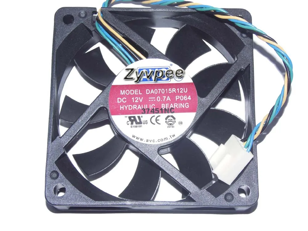 Zyvpee Zyvpee DA07015R12U P064 70mm 4 Pin Case Fan — 제품 사진
