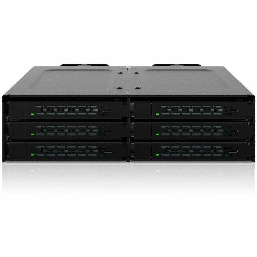 ICY DOCK ICY DOCK ToughArmor MB118VP-B 6-Bay 2.5" U.2/U.3 NVMe PCIe 4.0 Mobile Rack Enclosure — toote foto