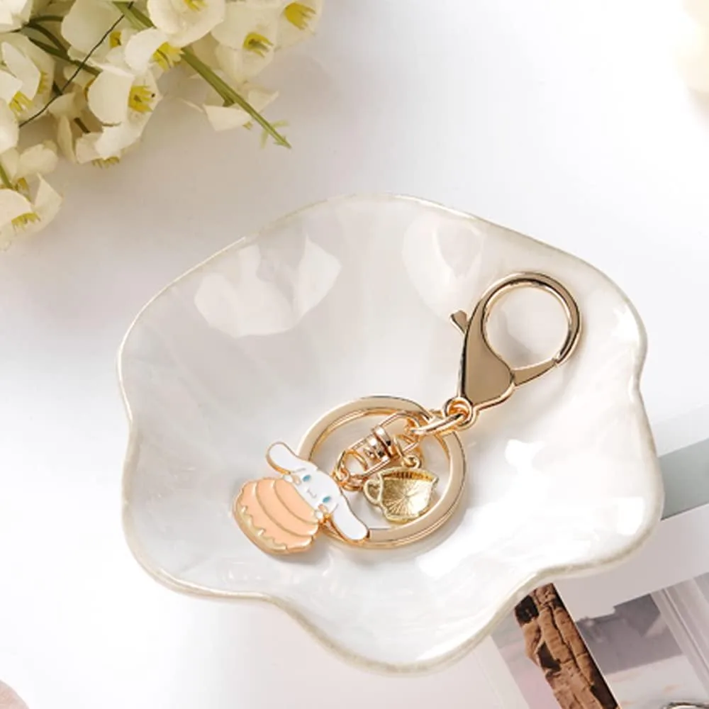  Lotus Leaf Ceramic Trinket Tray White 4.3×3.7×1 in 120g — صورة المنتج