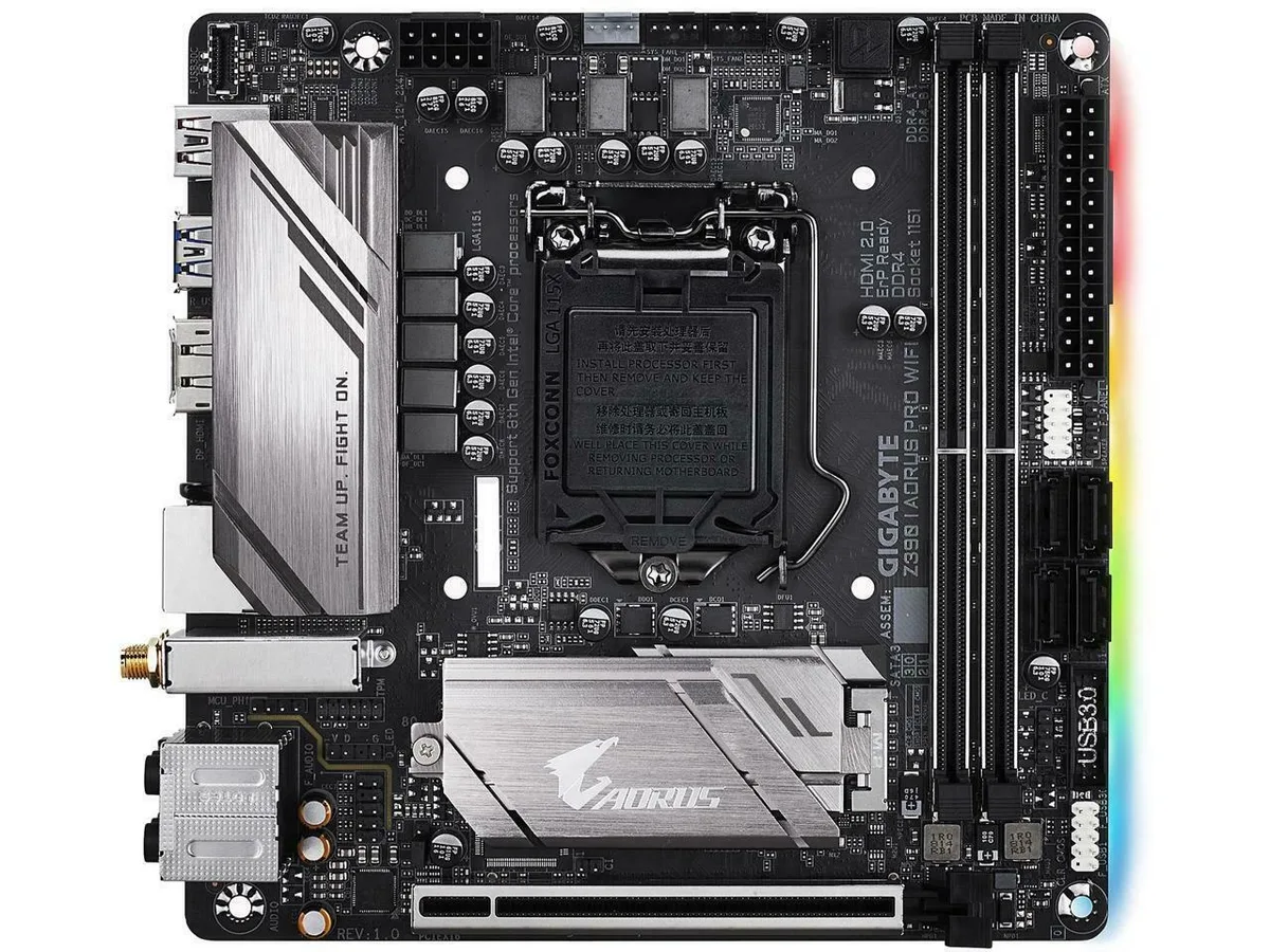 GIGABYTE GIGABYTE Z390 I AORUS PRO WIFI Mini-ITX M.2 Desktop B Intel motherboard — снимка на продукта