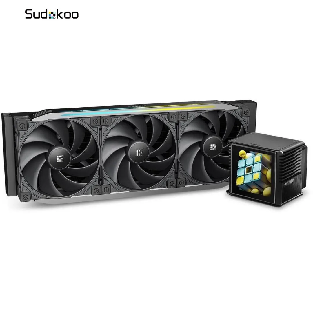 Sudokoo Sudokoo R-PTS360-BKDSMP-GAS-1 liquid cooler 360 3.4" LCD 320W — photo du produit